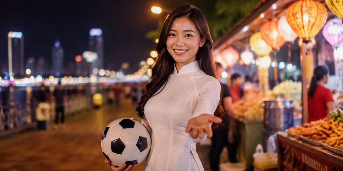Người dùng tại Đà Nẵng mặc áo dài theo dõi cá cược bóng đá một cách thư thái và có kiểm soát